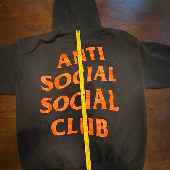 Anti Social Social Club x Undefeated ‘Paranoid’ Hoodie ASSC UNDFTD USED SZ LARGE - Picture 7 of 14